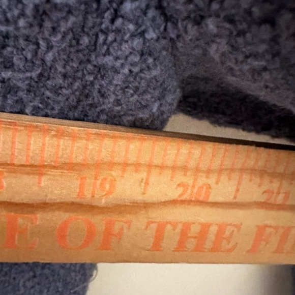 J JILL S Blue mock neck woman exaggerated neck coastal grandma corpcore sweater - Picture 10 of 12